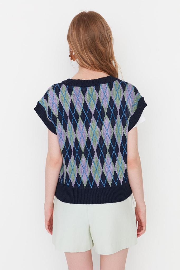 Women's Fashionable Stylish Sweater Black Wide Fit Knitwear Sweater