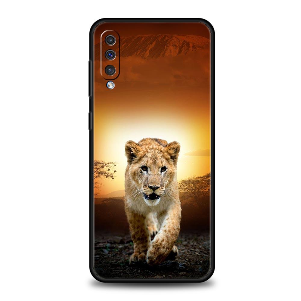 Чехол с животным Тигр Лев для Samsung Galaxy A12 A22 4G A32 5G A72 A52 A70 A50 A20e A30 A02s A10 A20s A10s A40 A04 Мягкий чехол для телефона
