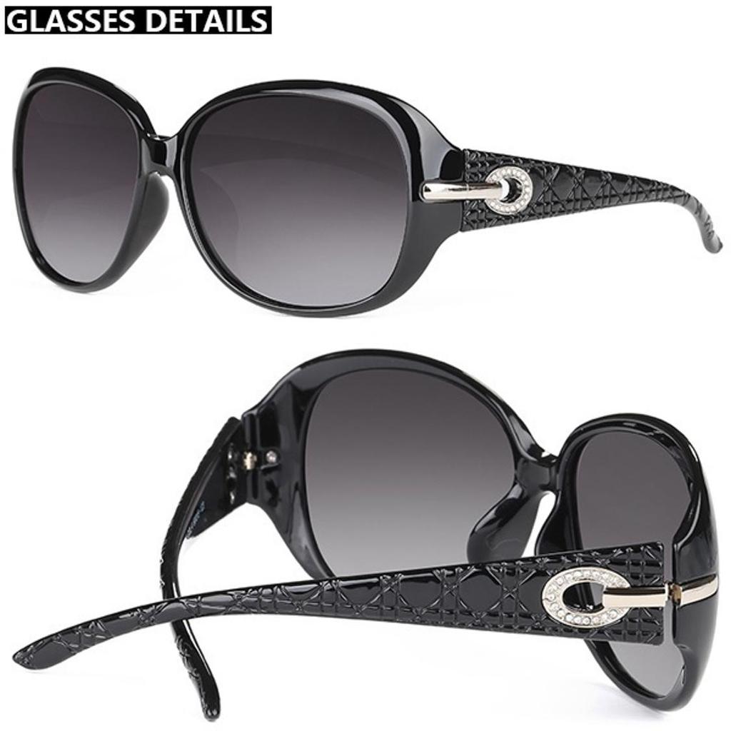 Солнцезащитные очки Элегантные поляризованные женские солнцезащитные очки со стразами Женские солнцезащитные очки