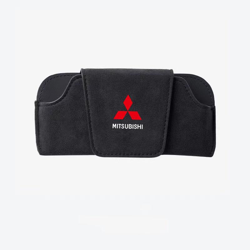 Car Glasses Box Sun Visor Eyeglass Case for Mitsubishi Eclipse Lancer Outlander Pajero ASX Colt I200 Space Delica Star Sunglasse