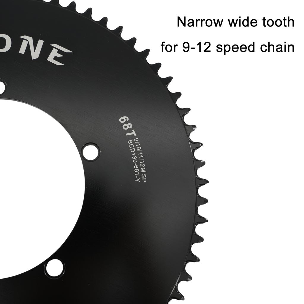 Stone Chainring 130 BCD for Shimano 5700 6700 Round 442T 48 50 58T 62T 66T 70T Road Bike ChainWheel 130bcd for Sram Red 12 speed