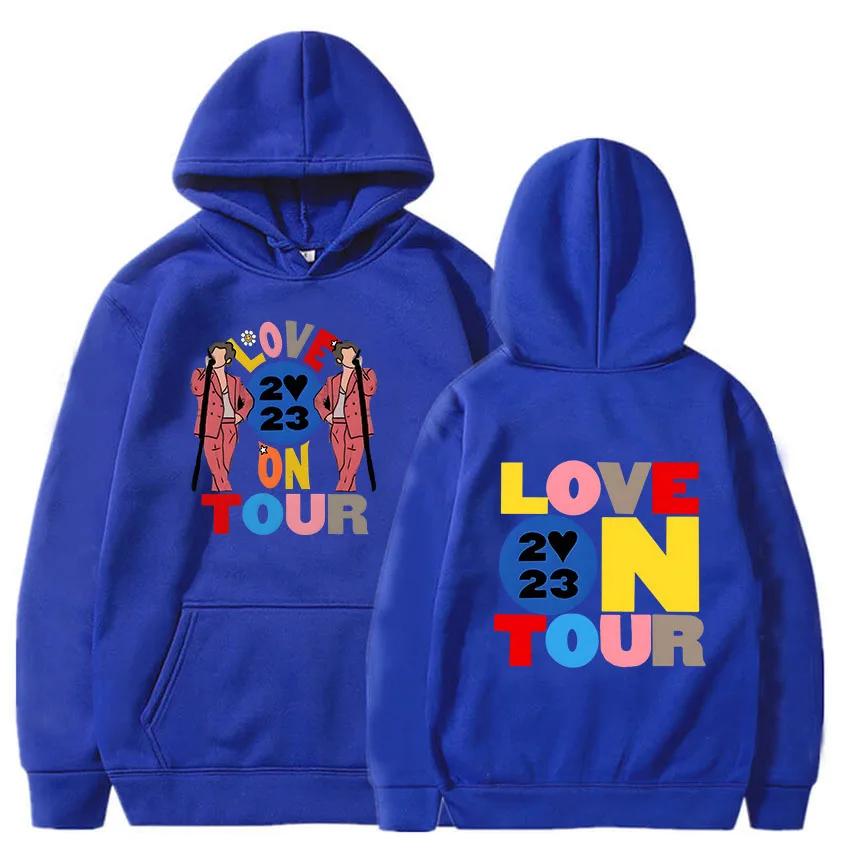 Худи Harrys House Love on Tour Мужской Винтажный R&B Свитшот Harajuku Эстетичное Худи Одежда Осенний Пуловер