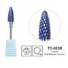 Ceramic Milling Cutter Flame Carbide Nail Drill Bits Pink Gel Remover Electric Machine Drills Polishing Peeling Nails Art Tools
