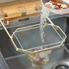 Складная полка для фильтра для раковины Yousheng Suction Cup Sink Strainer Rack, складная конструкция для хранения, корзина для фильтра для кухонной раковины с 50 сетчатыми мешками, сливной фильтр для всех столешниц раковин