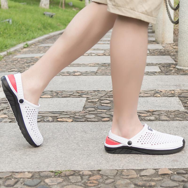 Унисекс летние садовые сабо сандалии легкие дышащие пляжные уличные тапочки для мужчин женщин 36-45