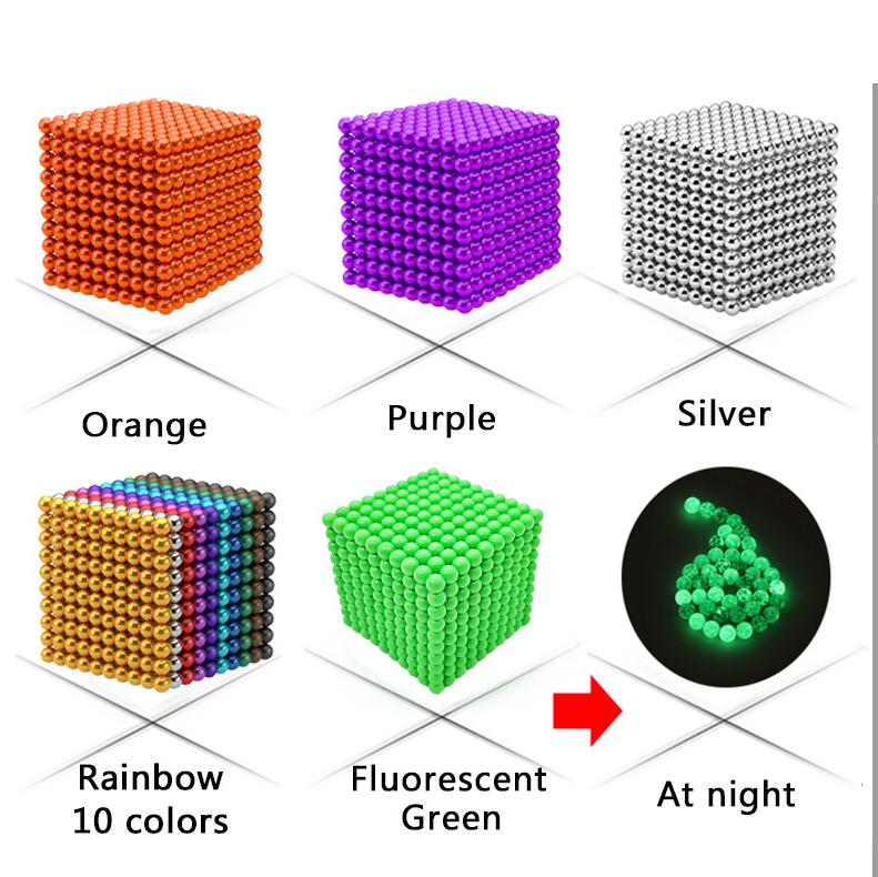3 мм 1000 шт. магнитные шарики Buckyballs в наличии волшебный магнит Neocube головоломки строительные игрушки Release Presure дети играют в игрушки мозговой штурм игры