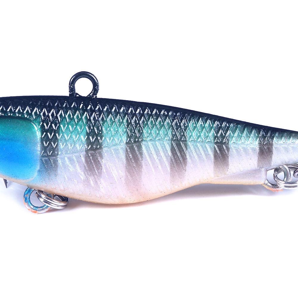 9.5CM 20G Зимняя рыболовная приманка VIB Ice Fishing Lure Мягкая рыболовная приманка с чернилами