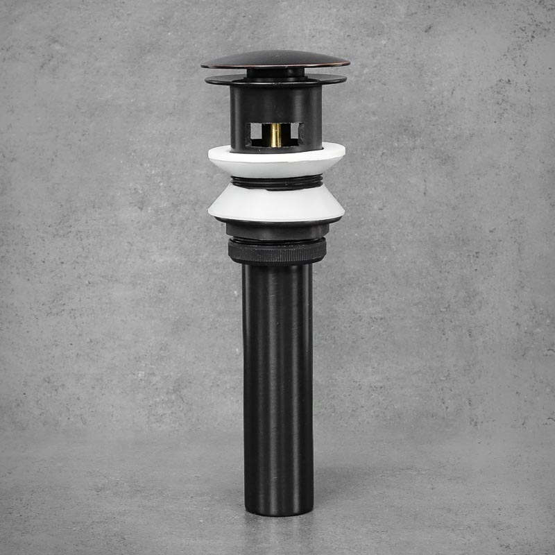 Washbasin stopper with overflow black SIMPLY RETRO 2 21