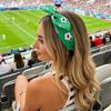 Bow Football Headband Rabbit Ear Fan Cheering Hair Hoop 2026 Bunny Knot Headband  Sporting Events