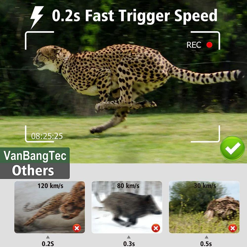 Наружная 4k Hd 50mp инфракрасная камера для мониторинга охоты и дикой природы, тропа, ночное видение, активация движения, IP66, водонепроницаемая садовая камера