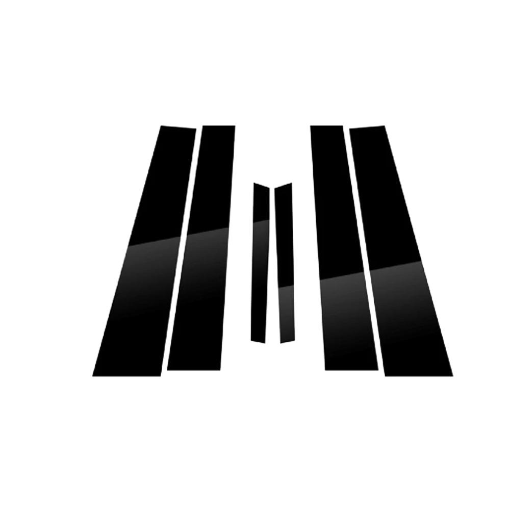 6 шт. Накладка на окно автомобиля для Mercedes Benz ML W164 350 450 500 550 2006~2011 BC Наклейка на столбы колонны Аксессуары