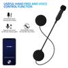 Умная Bluetooth-гарнитура для мотоцикла с голосовым управлением, автоответчиком, управлением музыкой и сроком службы батареи 70 часов для всех шлемов