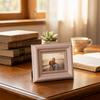 2PCS Mini Antique Picture Frames Rustic Photo Storage Frame Small Frame Desktop Photo Frame  Bedroom