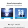 5mm Round LED Lamp Bead: Dual Leads with Flange, Red Emitting, Options in Yellow, Blue, Orange, and Emerald Green.