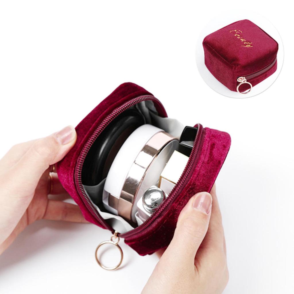 Вышитая косметичка с буквой Женская Маленькая для губной помады, наушников, гигиенических прокладок, Органайзер, Кейс, Косметички для туалетных принадлежностей и макияжа