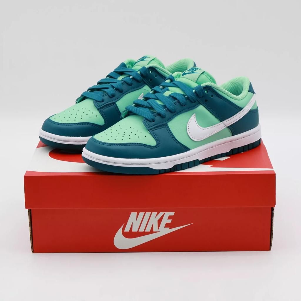 DD1503-301 Nike Dunk Low Geode Teal White Emerald Rise (Женский)