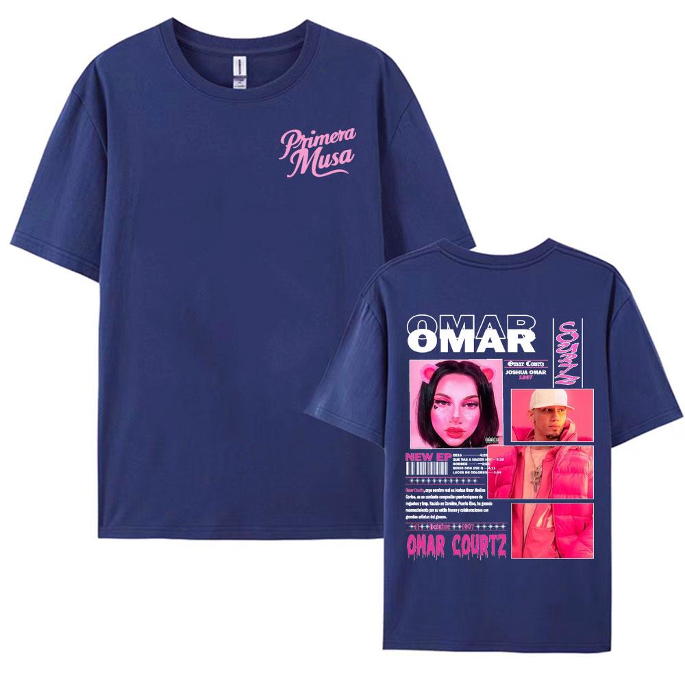 Rapper Omar Courtz Primera Musa 2025 Printed Tshirt Unisex Womens High Street Fashion Short Sleeve T Shirts Pure Cotton Tee Shirt