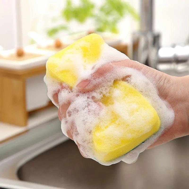 Высокоабсорбирующие чистящие губки для мытья посуды Magic Clean Pot, губка для пятен ржавчины, щетка для кухни, очиститель от жира, бытовые инструменты