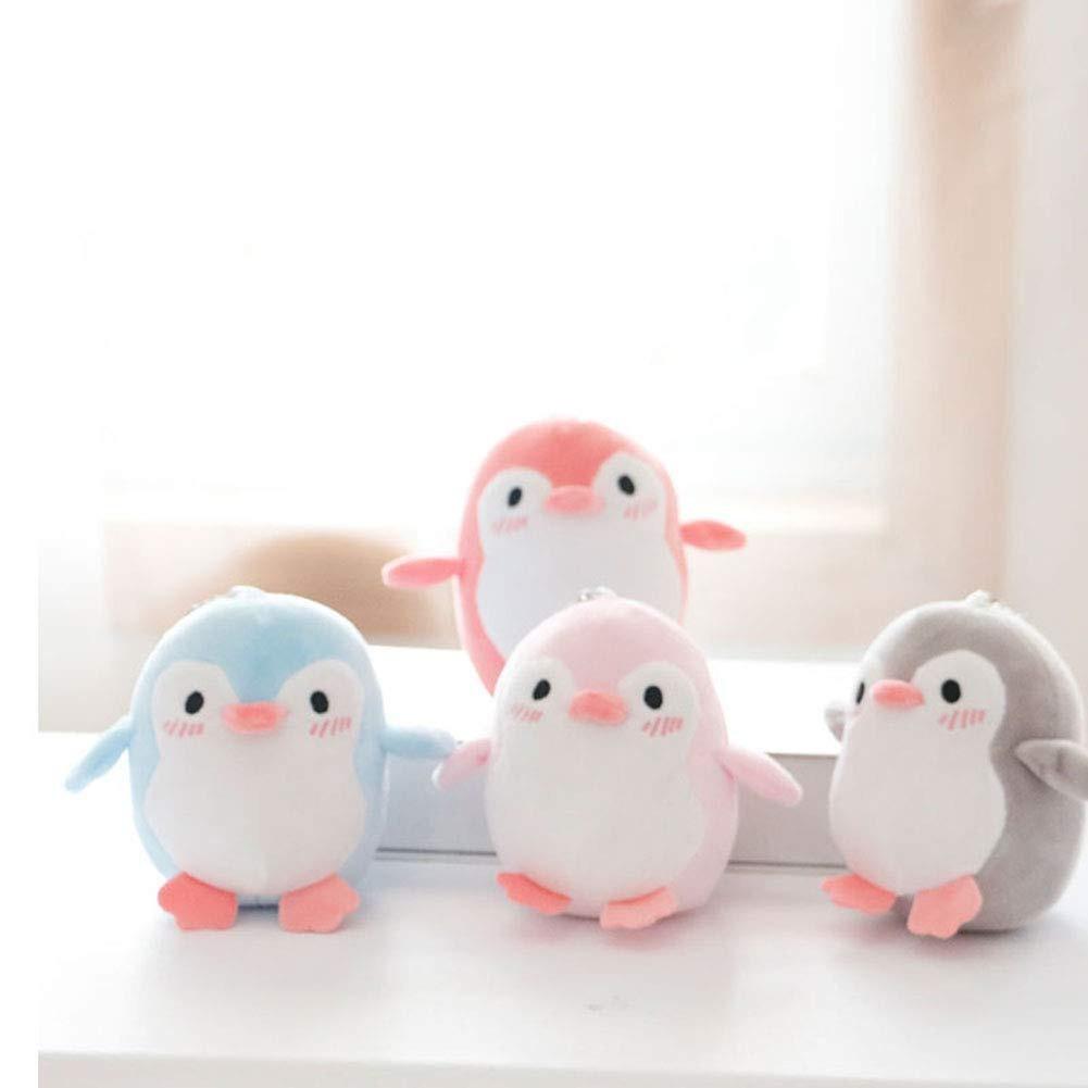Lovely Penguin Animal Stuffed Doll Plush Toy Keychain Key Holder Bag Pendant Party Favor Gifts Toys for Boys Girls Kids Toddlers