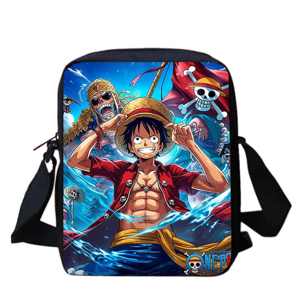Мультяшная мини-сумка через плечо One Piece Легкая Прочная Регулируемый ремень Идеальные подарки Для Мальчиков Девочек Детей Повседневная Ежедневная Поездка