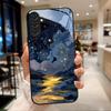 Закаленное Стекло Чехол Для Телефона Для Серии Galaxy S26 S21 S22 S23 S24 S25 FE Ultra Plus. С иллюстрацией мечтательного звездного неба.