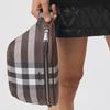 Burberry Сумка-кроссбоди на грудь из экологичного холста с темной клеткой Мужские сумки Темно-орехово-коричневый 80365591