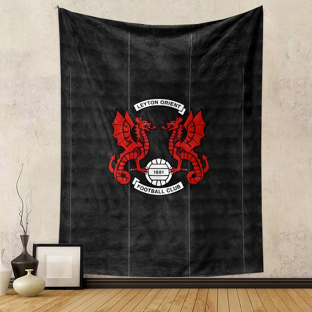 "Red Dragons Leyton Orient Emblem Design" Patterned Tapestry Decorative Wall Hanging, Home Bedroom Living Room Decor