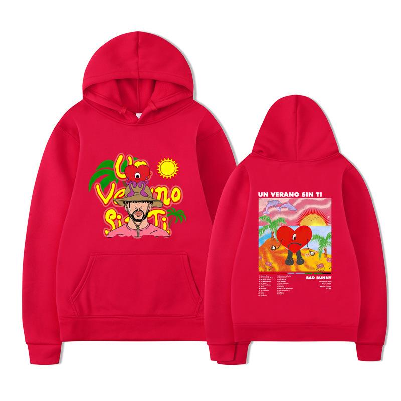 New Album Un Verano Sin Ti Peripheral Hoodie Bad Bunny Hooded Sweater Men And Women