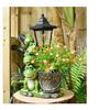 Frog flowerpot ornament garden statue courtyard pond villa landscaping solar outdoor light craft decoration