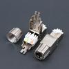 1 шт. Инструмент для разъемов Cat7 Cat6A Cat8 RJ45 Безвинтовой Цинк-сплав Экранированные Ethernet-терминаторы