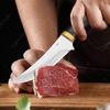 Нож для фруктов из нержавеющей стали Монгольский тесак для мяса Карманный нож Многофункциональный Нож для разделки мяса для барбекю Нож для обвалки с ножнами