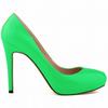 Loslandifen Womens Pu Leather High Heel Pointed Toe Corset Style Work Pumps Court Office Shoes Shoe