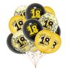 12 ШТ. Вечеринка Реквизит 30-й День Рождения Шары 18-й 30-й 40-й 50-й 60-й Шарик с Конфетти Юбилей