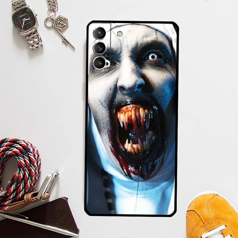 The Nun Valak Horror Case For Samsung Galaxy S24 S23 S22 Ultra Note 20 10 S8 S9 S10 Plus S20 FE S21 FE Cover