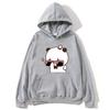BuBu смотрит, как DuDu поднимает тяжести — это гимнастка Толстовка с капюшоном Panda Bear Толстовка Парная одежда Мужчины Kawaii Женщины Топы