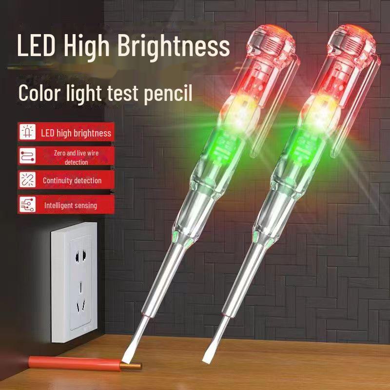 Модернизированная многофункциональная электрическая ручка электрика с двухцветной подсветкой и индукцией для обнаружения обрыва провода