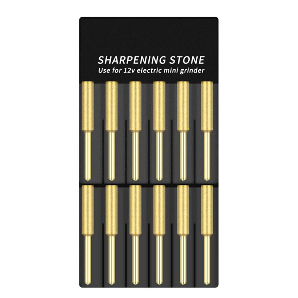 12шт насадки для бензопилы с титановым покрытием, алмазная точилка высокой твердости, напильник для электрической бензопилы