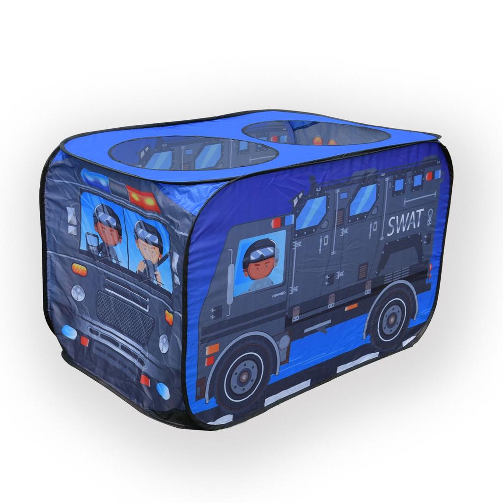 Foldable Game Play House Fire Truck Police Bus Pop Up Toy Tent Playhouse Cloth Gift For Children Firefighting Model Dopship