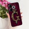 Для Itel A80 Чехол A671L A671LC Задняя крышка Роскошная Буква Имени Корона Мягкий Силикон Чехол для Телефона для Пары Для ItelA80 A 80 Оболочка