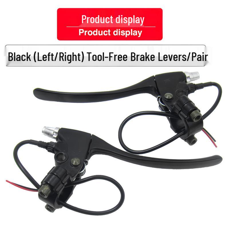 Черная алюминиевая ручка тормоза для электровелосипеда