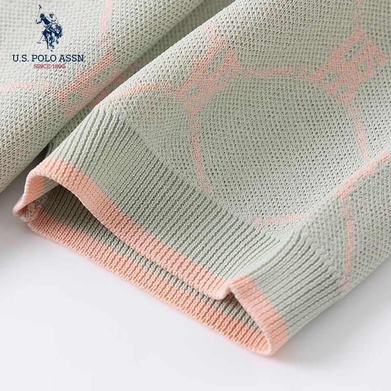 U.S. Polo Assn. Женская летняя прохладная футболка-поло с коротким рукавом