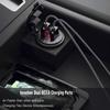 12 В/24 В, двойная USB-розетка QC3.0, автомобильное зарядное устройство, USB-разъем для прикуривателя, водонепроницаемая со светодиодным вольтметром, переключатель включения/выключения, адаптер для быстрой зарядки, автомобильные аксессуары