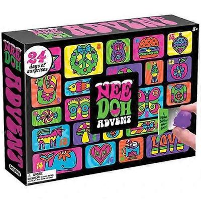 Календарь Адвента Needoh Игрушка-антистресс 24-дневный сюрприз лопающиеся пузыри снятие стресса непоседа игрушка рождественский обратный отсчет календарь подарок для детей взрослых