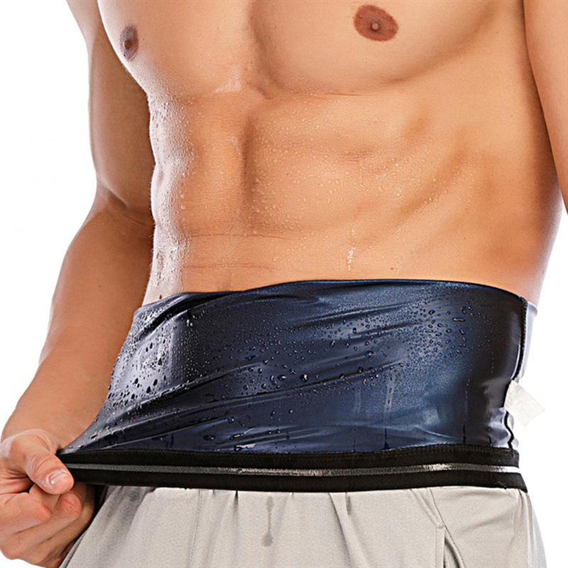 Силиконовый антискользящий пояс для тренировки талии: Синий пояс для похудения живота для йоги и пояс для формирования тела