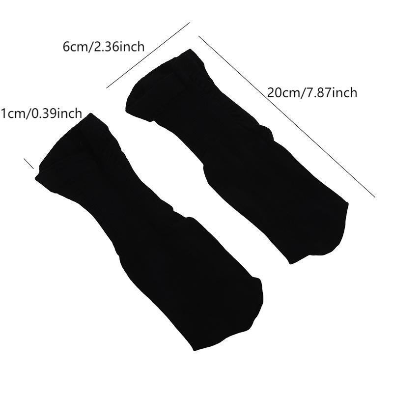 1Pair Heel Protective Cover Foot Heels Socks Silicone Anti-Crack Moisturizing Shoe Pads Unisex Pain Relief Feet Care Sock Black