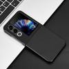For ZTE Nubia Flip2 5G Case Carbon Fiber Texture Shockproof PU+PC Phone Cover