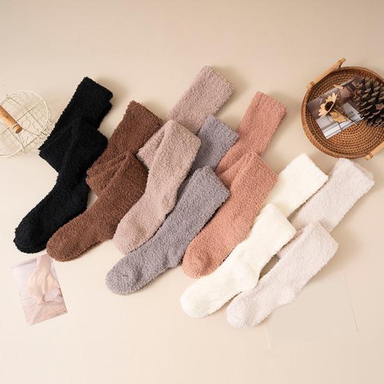 Women Thigh High Socks Extra Long Soft Leg Warmers Fuzzy Over Knee Boot Stockings Fleece Warm Plush Socks