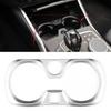 1Pcs Central Control Water Cup Holder Panel Cover Trim ABS Chrome Fit for BMW 3 Series G20 G28  ABS Car Accessories