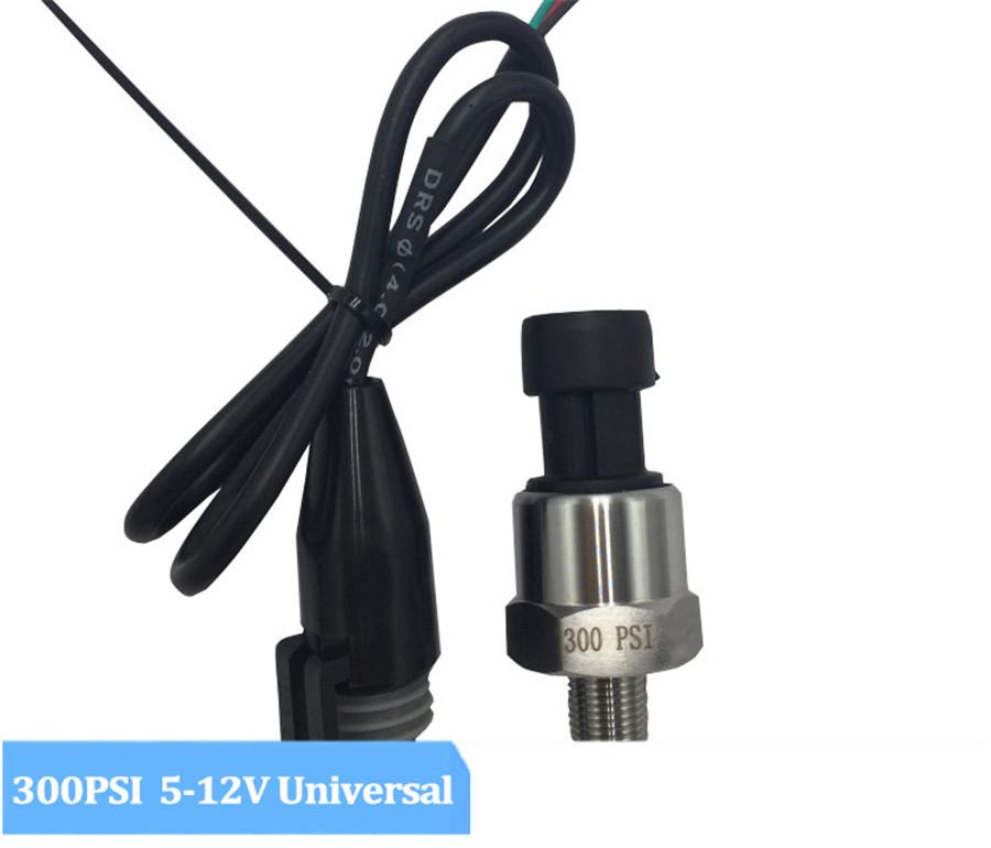 Датчик давления 0-300 PSI Масло Топливо Воздух Вода Преобразователь давления Отправитель Манометр