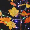 0.5W Artificial Maple Leaves LED String Light Battery Powered For Thanksgiving Halloween Christmas Holiday Decorations